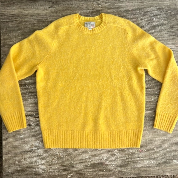 J. Crew Other - J. Crew 100% wool yellow crewneck sweater